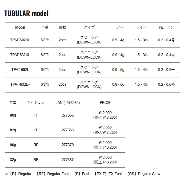 画像: （26年2月新商品） メジャークラフト トラパラ AT TPAT-632L+ （仕舞寸法 99cm）
