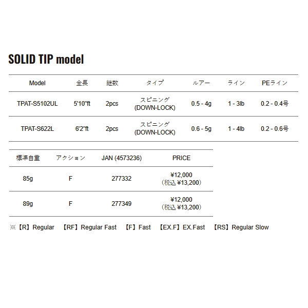 画像: （26年2月新商品） メジャークラフト トラパラ AT TPAT-632L+ （仕舞寸法 99cm）