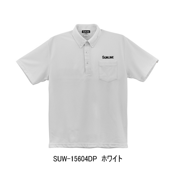 画像1: （26年3月新商品） サンライン ドライカノコポロシャツ SUW-15604DP ホワイト Mサイズ （3月発売予定／ご予約受付中）