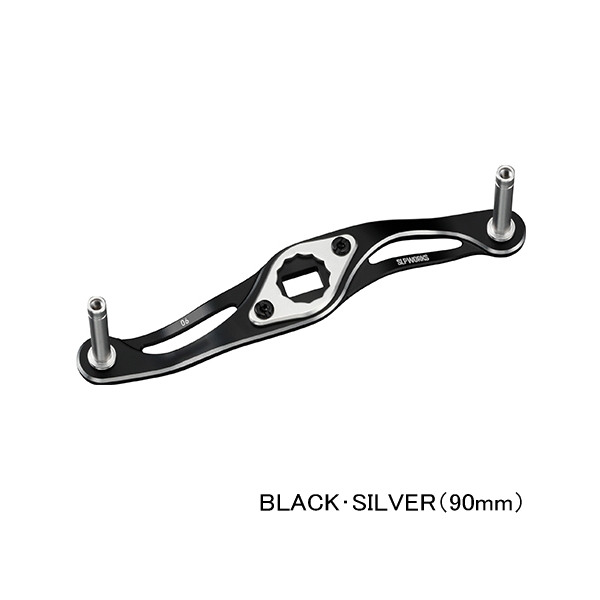 画像1: （26年5月新商品） ダイワ SLPW MC クランク ハンドル 90mm ブラック／シルバー （5月発売予定／ご予約受付中） （返品不可） （小型商品）