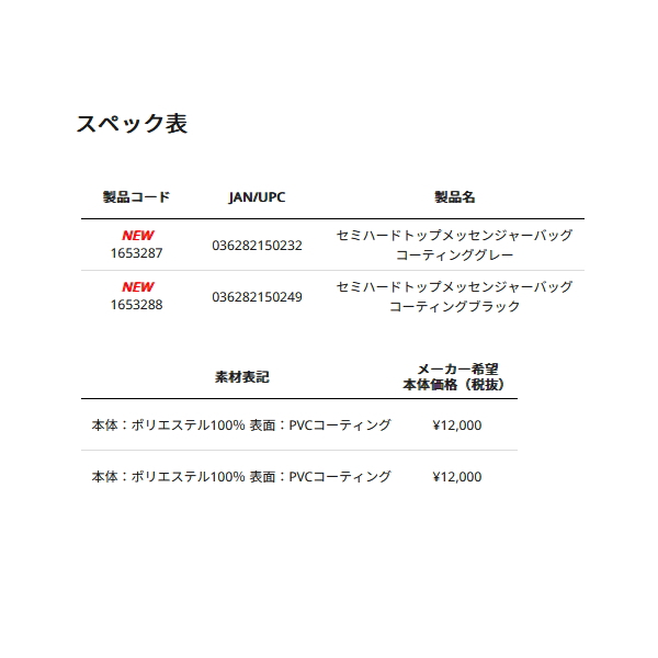 画像: （26年3月新商品） アブガルシア セミハードトップメッセンジャーバッグ コーティングブラック 7L （返品不可）