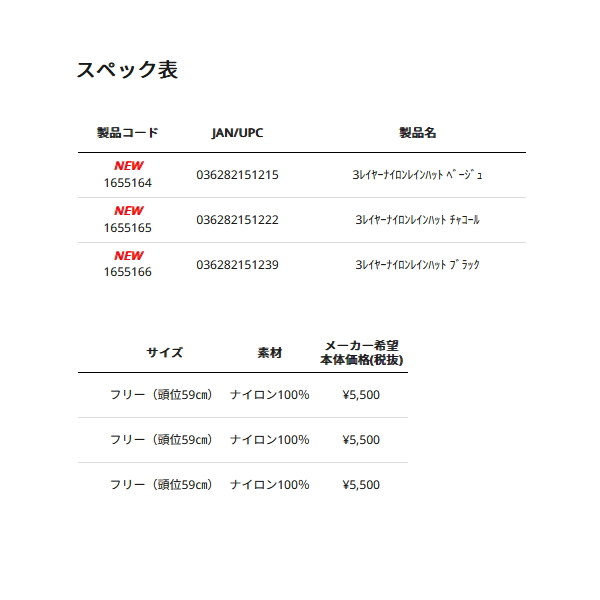 画像: （26年4月新商品） アブガルシア 3レイヤー ナイロンレインハット ベージュ フリーサイズ （返品不可）