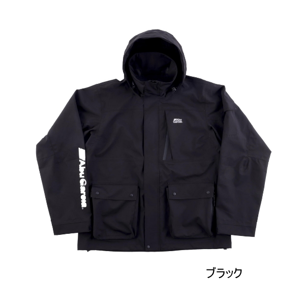 画像1: （26年2月新商品） アブガルシア 3レイヤー フィッシングシェルパーカー ブラック Mサイズ （返品不可）