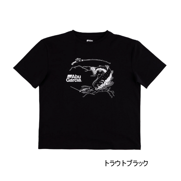 画像1: （26年4月新商品） アブガルシア トラウト グラフィックT ブラック XLサイズ （返品不可）