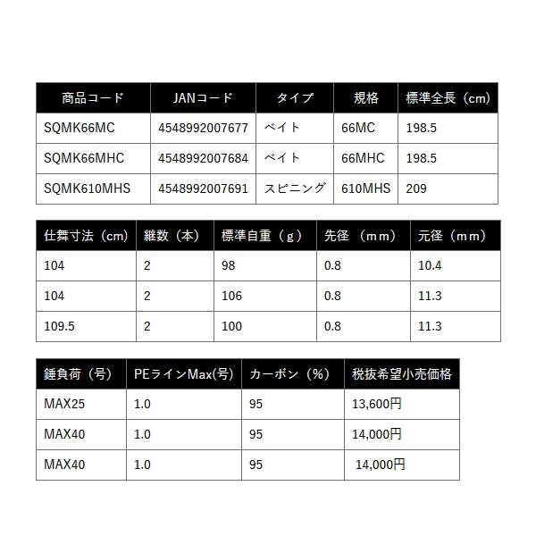 画像: （26年2月新商品） PROX スキッドメタル タイプK SQMK610MHS （仕舞寸法 109.5cm） （保証書付き）