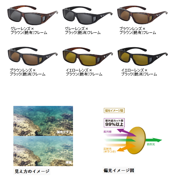 画像2: （26年2月新商品） PROX 偏光オーバーグラス PX919BRBR ブラウン／ブラウン(艶有)