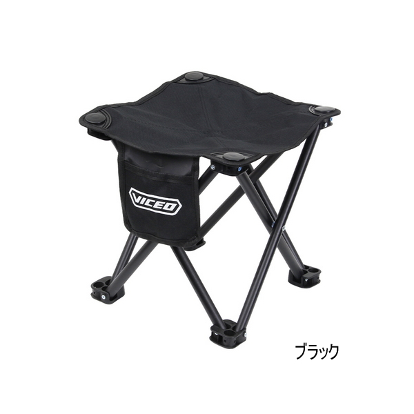 画像1: （26年4月新商品） PROX 折りたたみフィッシングスツール VC107MK ブラック