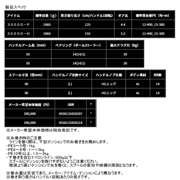 画像: （26年3月新商品） ダイワ 26 ソルティガ 30000-H （小型商品）