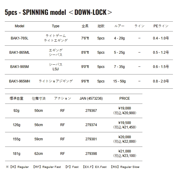 画像: （26年8月新商品） メジャークラフト バックパッカー BAK1-604SUL／S （仕舞寸法 49cm） （保証書付き） （8月発売予定／ご予約受付中）