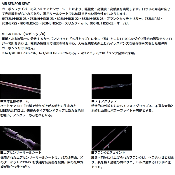 画像3: （26年2月新商品） ダイワ ハートランド リベラリスト 671／701L+RB-SP 26 （仕舞寸法 169cm） （保証書付き） （大型1/代引と離島不可）