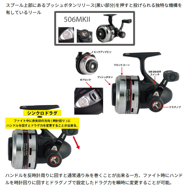 画像2: （26年6月新商品） アブガルシア 506 MK II アンダースピン （返品不可） （小型商品）