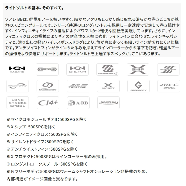 画像2: （26年7月新商品） シマノ 26 ソアレ BB 500SPG （7月発売予定／ご予約受付中） （小型商品）