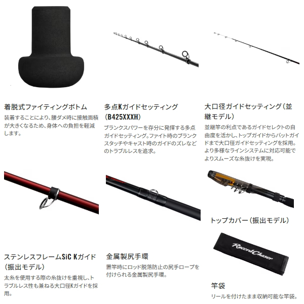 画像3: （送料サービス） （26年7月新商品） シマノ 26 レコードチェイサー 435XXH／4 （仕舞寸法 115.2cm） （保証書付き） （7月発売予定／ご予約受付中）