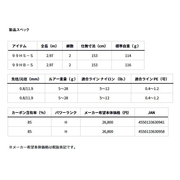 画像: （26年3月新商品） ダイワ アユイング X 99HS-S （仕舞寸法 153cm） （保証書付き） （大型1/代引と離島不可）