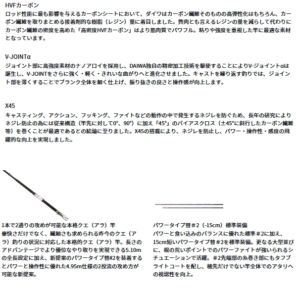 画像2: （26年3月新商品） ダイワ 豪海 クエ 80-514 （仕舞寸法 139cm） （保証書付き）