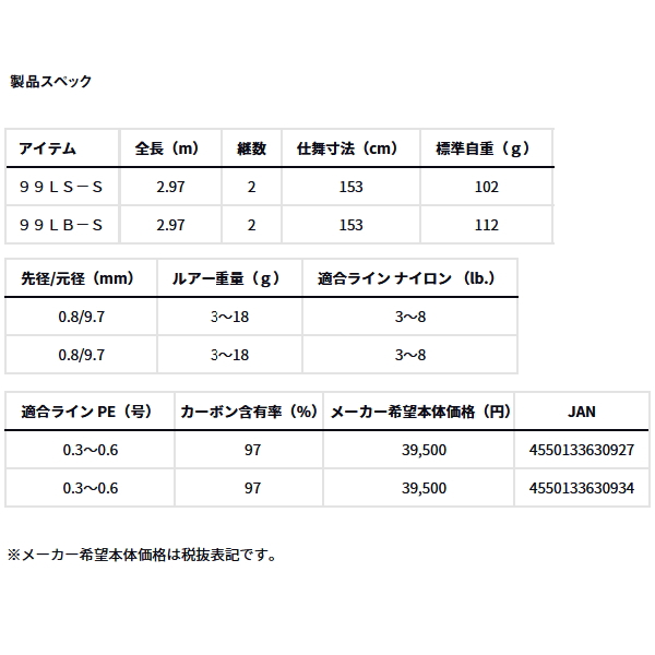 画像: （26年3月新商品） ダイワ ネオステージ AY 99LS-S （仕舞寸法 153cm） （保証書付き） （大型1/代引と離島不可）