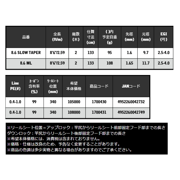 画像: （26年8月新商品） 宇崎日新 レスター 夢墨 プライムエッジ 8.6 ML （仕舞寸法 133cm） （保証書付き） （8月発売予定／ご予約受付中）