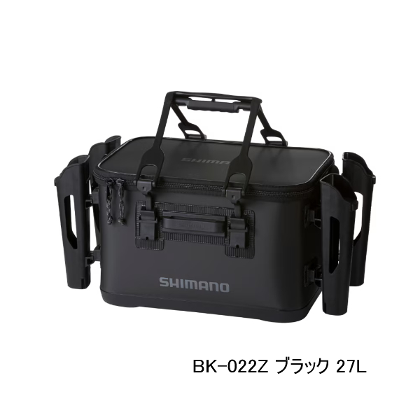 画像1: （26年9月新商品） シマノ UHタックルバッグ ロッドレスト4 BK-022Z ブラック 27L （9月発売予定／ご予約受付中）