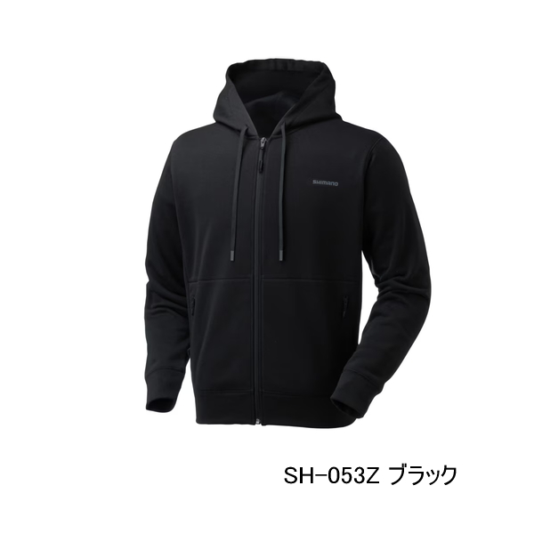 画像1: （26年9月新商品） シマノ ドライスウェット フルジップフーディー SH-053Z ブラック Lサイズ （9月発売予定／ご予約受付中）