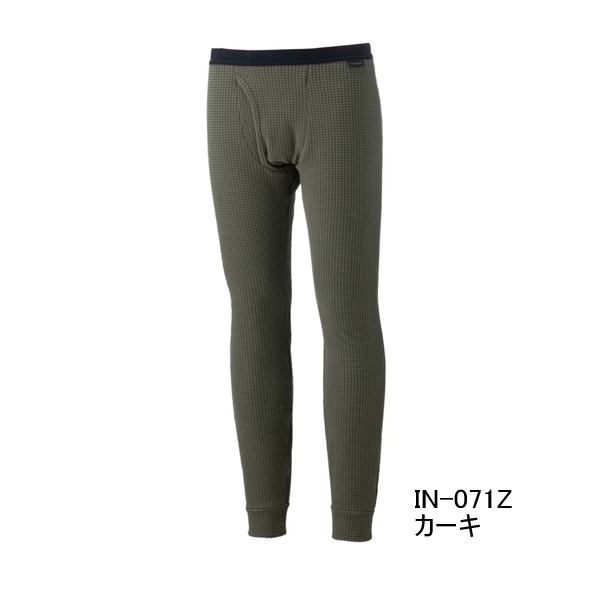 画像1: （26年9月新商品） シマノ ドライインナータイツ 二重極厚 IN-071Z カーキ XLサイズ （9月発売予定／ご予約受付中）