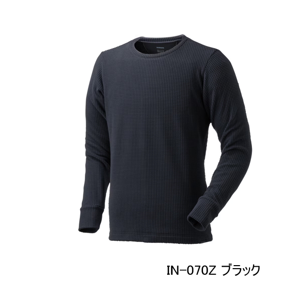 画像1: （26年9月新商品） シマノ ドライインナーシャツ 二重極厚 IN-070Z ブラック Lサイズ （9月発売予定／ご予約受付中）