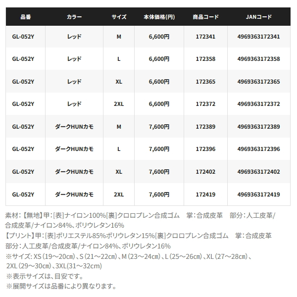 画像: （26年10月新商品） シマノ 03 タイタニューム・アルファ グローブ 指出し GL-052Y ダークHUNカモ Lサイズ （10月発売予定／ご予約受付中）