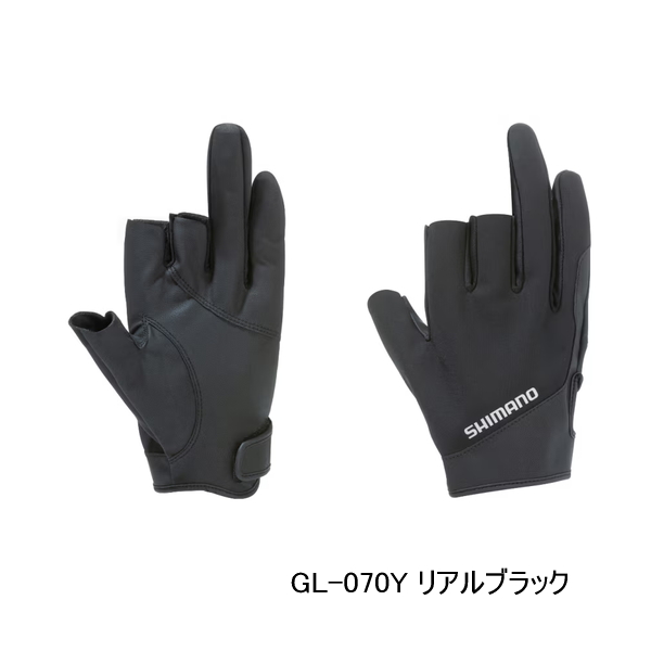 画像1: （26年9月新商品） シマノ 01 ベーシックウォーム グローブ 3 GL-070Y リアルブラック XLサイズ （9月発売予定／ご予約受付中）