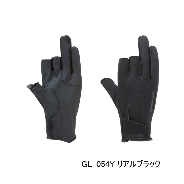 画像1: （26年10月新商品） シマノ 03 タイタニューム・アルファ グローブ 3 GL-054Y リアルブラック 2XLサイズ （10月発売予定／ご予約受付中）