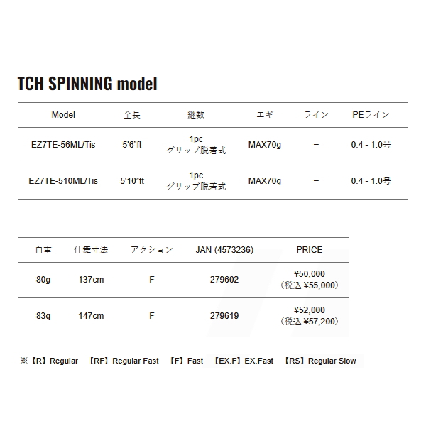 画像: （26年10月新商品） メジャークラフト エギゾースト 7G ティップラン EZ7TE-56ML／Tis （仕舞寸法 137cm） （保証書付き） （10月発売予定／ご予約受付中）