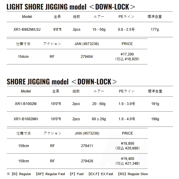 画像: （26年8月新商品） メジャークラフト クロスライド 1G ベイト XR1-B982M／LSJ （仕舞寸法 154cm） （保証書付き） （8月発売予定／ご予約受付中） （大型1・代引と離島不可）