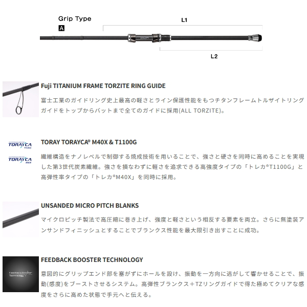画像2: （26年9月新商品） テイルウォーク（tail walk） エギスト TZ S70L （仕舞寸法 110cm） （保証書付き） （9月発売予定／ご予約受付中）