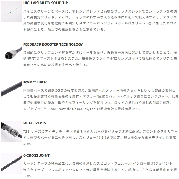 画像3: （26年10月新商品） テイルウォーク（tail walk） リアクティップ TZ S64ML／TISL （仕舞寸法 100cm） （保証書付き） （10月発売予定／ご予約受付中）