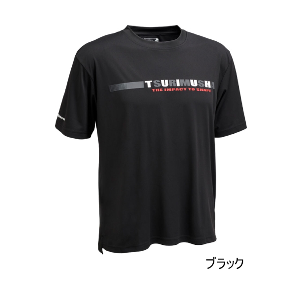 画像1: （26年5月新商品） 釣武者 アクティブドライTシャツ ブラック 4Lサイズ