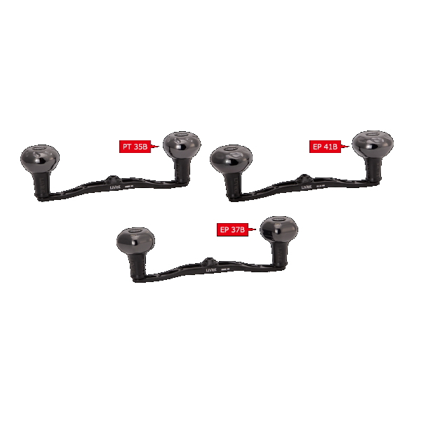 画像2: （26年10月新商品） リブレ クランク 140 Bシリーズ FLDK140-BK-KB37 EP 37Bノブ 左巻 ダイワ用 オールブラック 12053 （返品不可） （小型商品）