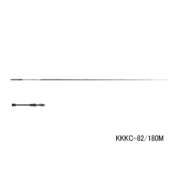 画像1: （26年9月新商品） アブガルシア 黒船 雅（ミヤビ） カワハギ KKKC-82／180M （仕舞寸法 145.8cm） （保証書付き） （大型1・代引と離島不可） （返品不可）