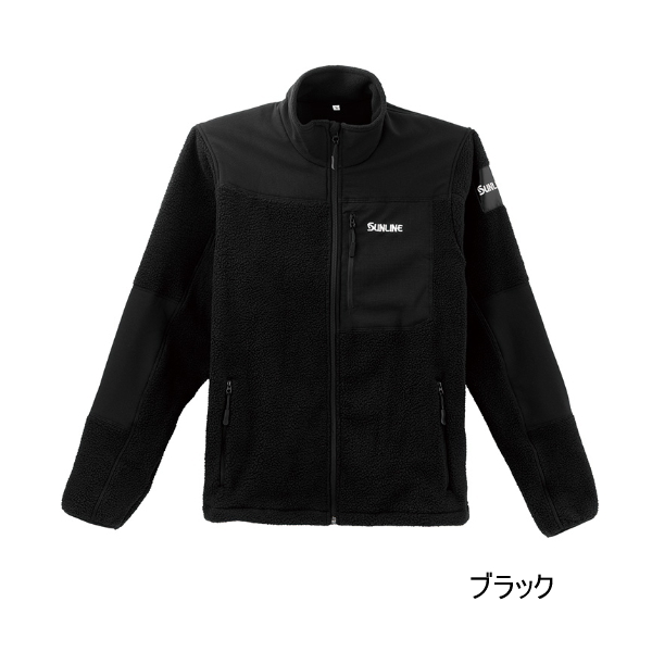 画像1: （26年10月新商品） サンライン クラシカルフリースジャケット SUW-15605 ブラック Lサイズ （10月発売予定／ご予約受付中）