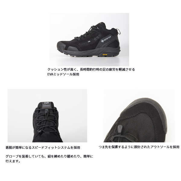 画像4: （26年4月新商品） ダイワ フォグラー ゴアテックス ハイカット（ラジアルソール） DS-3301G ブラックグレー 27.0cm