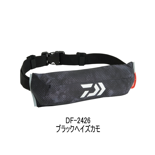 画像1: （26年4月新商品） ダイワ コンパクトライフジャケット（ウエストタイプ自動・手動膨脹式） DF-2426 ブラックヘイズカモ フリーサイズ