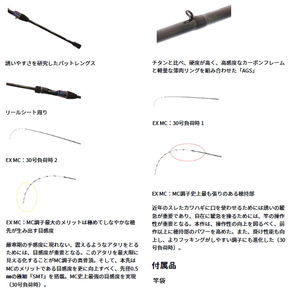 画像4: （26年8月新商品） ダイワ 極鋭 カワハギ EX MC （仕舞寸法 178cm） （保証書付き） （大型1・代引と離島不可）