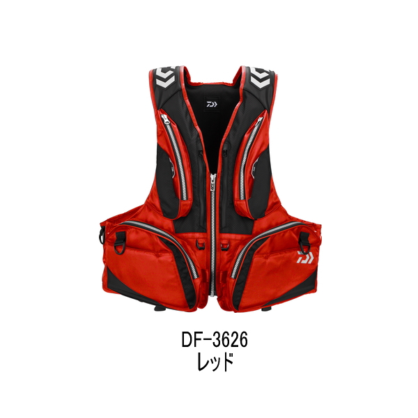 画像1: （26年4月新商品） ダイワ フローティングベスト DF-3626 レッド 2XLサイズ