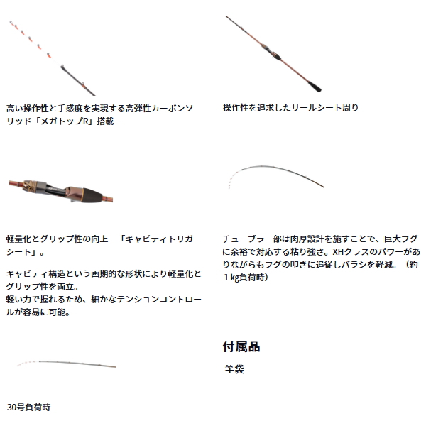 画像4: （26年9月新商品） ダイワ 瞬鋭 カットウフグ XH-145 （仕舞寸法 145cm） （保証書付き） （大型1・代引と離島不可）