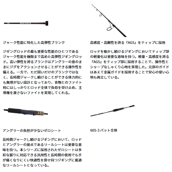 画像3: （26年9月新商品） ダイワ ソルティガ J ハイレスポンス 60S-2.5 （仕舞寸法 183cm） （保証書付き） （大型2・代引と離島不可）