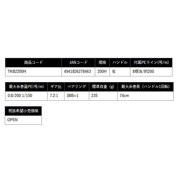 画像: （26年10月新商品） OGK TKB2 TKB2200H （右） （小型商品）